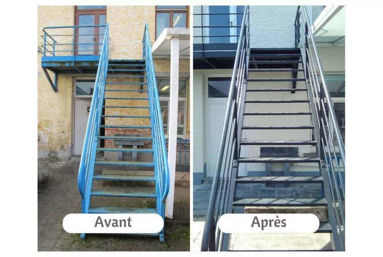 Rénovation d'un escalier extérieur